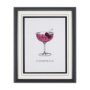 15303 - Vintage Cocktails-Cosmo by Gwen Aspell Hand Embellished Textured Framed Art Print Matted under Glass