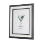 15304 - Vintage Cocktails-Martini by Gwen Aspell Hand Embellished Framed Art Print Matted under Glass