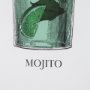 15305 - Vintage Cocktails-Mojito by Gwen Aspell Hand Embelished Textured Framed Art Print Matted under Glass