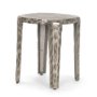 70615 - Randy Textured Silver Nickel Cast Aluminum Metal Accent Table