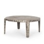 70619 - Randy Silver Nickel Cast Aluminum Metal Coffee Table