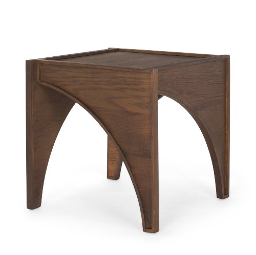 70641 - Laraya Medium Brown Wood w/ Arches End Table