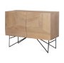 70682 - Darwin Light Brown Wooden 2 Door w/ 2 Shelves Accent Cabinet