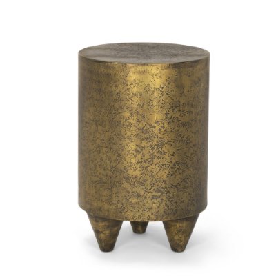 70741 - Rosh Textured Gold Metal w/ Acid Wash  Accent Table