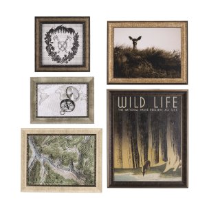 Adventure Map by Chad Mackay a Hand Embelished Textured Framed Art Print