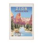 15277 - National Park - Zion by Mark Chandon a Framed Art Print Matted under Glass