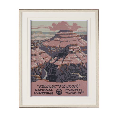 15279 - Grand Canyon National Park by The Vinatage Collection a Framed Art Print Matted under Glass