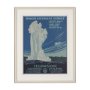 15281 - Yellowstone National Park by The Vinatage Collection a Framed Art Print Matted under Glass