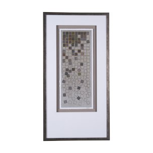 Broken Puzzle II by Mercana Studio a Hand Embellished Textured Framed Art Print Matted under Glass