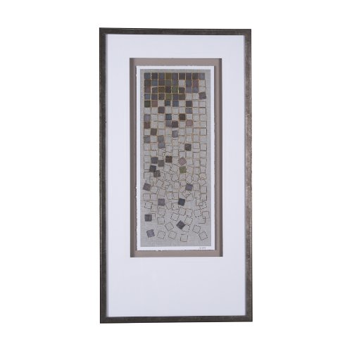 15284 - Broken Puzzle II by Mercana Studio a Hand Embellished Textured Framed Art Print Matted under Glass
