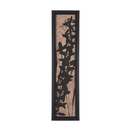 15287 - Etched Silouette III by Mercana Studio a Hand Embellished Textured Framed Art Print