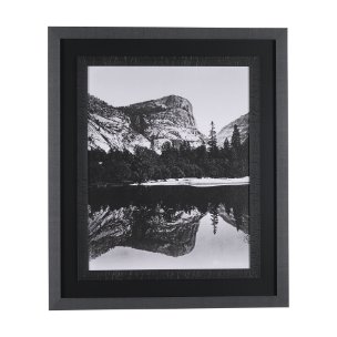 Mirror Lake by Carleton E Watkins a Hand Embellished Textured Framed Photo Art Print