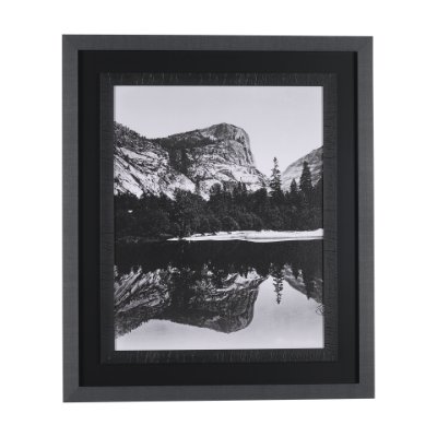 15291 - Mirror Lake by Carleton E Watkins a Hand Embellished Textured Framed Photo Art Print