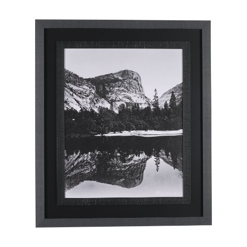 15291 - Mirror Lake by Carleton E Watkins a Hand Embellished Textured Framed Photo Art Print