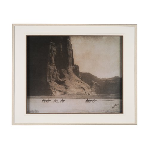 15302 - Canyon de Chelly by Edward Sheriff Curtis Hand Embelished Framed Photo Art Print Matted under Glass