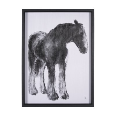15308 - Equine Sketch 5 by Manny Woodart a Hand Embellished Textured Framed Art Print