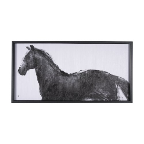 15309 - Equine Sketch 9 by Manny Woodart a Hand Embellished Textured Framed Art Print