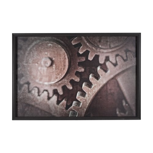 15313 - Industrial Collect - Cog by Michael Banks a Hand Embellished Textured Framed Photo Art Print