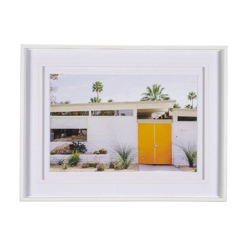 15317 - Palm Springs Villa by Irene Suchocki Hand Embellished Framed Photo Art Print Matted under Glass