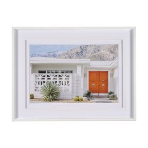 Palm Springs Villa Puerta Naranja Irene Suchocki Hand Embellished Framed Photo Art Print Matted unde