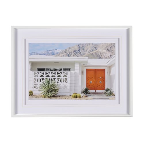 15318 - Palm Springs Villa Puerta Naranja Irene Suchocki Hand Embellished Framed Photo Art Print Matted unde