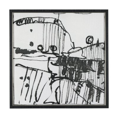 15326 - Lost Treasure Map I by Mercana Studio a Hand Embellished Textured Framed Art Print