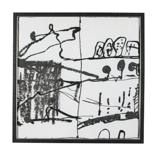 15327 - Lost Treasure Map II by Mercana Studio a Hand Embellished Textured Framed Art Print