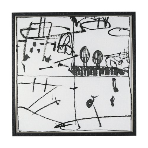 15329 - Lost Treasure Map IV by Mercana Studio a Hand Embellished Textured Framed Art Print