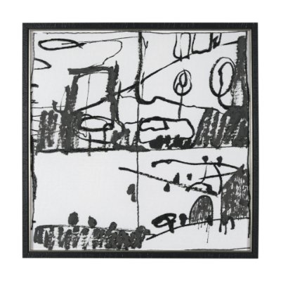 15330 - Lost Treasure Map V by Mercana Studio a Hand Embellished Textured Framed Art Print