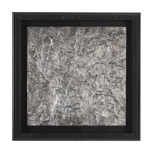 15333 - Pewter Leaves I by Morgan McLaren a Framed Art Print Matted under Glass