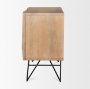 70682 - Darwin Light Brown Wooden 2 Door w/ 2 Shelves Accent Cabinet