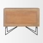 70682 - Darwin Light Brown Wooden 2 Door w/ 2 Shelves Accent Cabinet