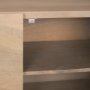 70682 - Darwin Light Brown Wooden 2 Door w/ 2 Shelves Accent Cabinet