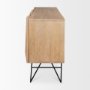70683 - Darwin Light Brown Wooden 4 Door w/ 2 Shelves Sideboard