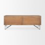 70683 - Darwin Light Brown Wooden 4 Door w/ 2 Shelves Sideboard