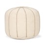 70761 - Sachi Beige w/ Stitching Pouf