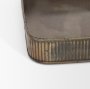 70516 - Varun Square Antiqued Brass Metal Tray (Set of 2)