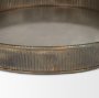 70517 - Varun Round Antiqued Brass Metal Tray (Set of 2)