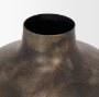 70554 - Daya Short Antiqued Gold Metal Vase