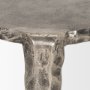 70615 - Randy Textured Silver Nickel Cast Aluminum Metal Accent Table