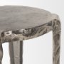 70615 - Randy Textured Silver Nickel Cast Aluminum Metal Accent Table