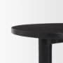 70617 - Sobi Textured Matte Black Round Metal Accent Table