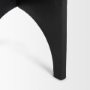 70617 - Sobi Textured Matte Black Round Metal Accent Table