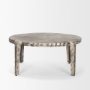 70619 - Randy Silver Nickel Cast Aluminum Metal Coffee Table