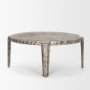 70619 - Randy Silver Nickel Cast Aluminum Metal Coffee Table