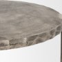 70619 - Randy Silver Nickel Cast Aluminum Metal Coffee Table