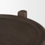 70638 - Romi Dark Brown Wood w/ Bottom Shelf Round Accent Table