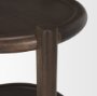 70638 - Romi Dark Brown Wood w/ Bottom Shelf Round Accent Table