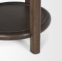 70638 - Romi Dark Brown Wood w/ Bottom Shelf Round Accent Table