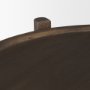 70639 - Romi Dark Brown Wood w/ Bottom Shelf Oval Coffee Table